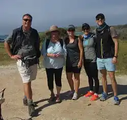 Trail group photo with Margarete